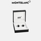 Montblanc MONTBLANC Meisterstück Men's Cufflinks Silver/Black 116664 New Year's and Valentine's Day Gift