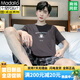 莫代尔睡衣男夏季纯棉薄款短袖短裤可外穿套装休闲男士凉感家 9928# L[建议100-120斤] 均码