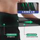 Finished belt, men's fitness professional sports running training, squats, women's waist and belly belt, special lumbar disc strain, ink black [5 support strips/breathable mesh/double S