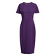 
ROEYSHOUSE ROYSHOUSE high crocus purple dress 2025 summer chic cloak sleeve slim skirt 11950 purple 2XL