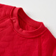 Tongtai (TONGTAI) baby jumpsuit autumn and winter pure cotton warm baby clothes romper festive new year outfit red A80cm