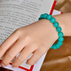 Eternal symbol collectible old mine amazonite bracelet Mozambique lake blue and green bracelet starlight women's Valentine's Day gift to calm the mind and gather wealth 12mm - collectible amazonite 1 carat