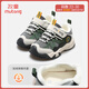 Shepherd boy children's sports shoes men's winter plus velvet warm cotton shoes outdoor anti-kick girls' shoes meteorite gray 26