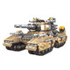 Chinesische Panzerbaubausteine ​​Militärmodell Crawler Panzerfahrzeug Gehirnmontage Boy Kaisertank (8 Modelle eingestellt) 1048 Partikel jetzt
