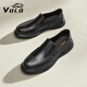 VOLO Rhino Men's Shoes Slip-on Shoes Men's Business Casual Leather Shoes Black 40