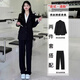 FANAOGE small suit suit for girls, a complete set of college defense interview work clothes, formal professional attire, three-piece suit, formal suit + white shirt + trousers with shoulder pads L recommended 110-120 Jin Jin equals 0.5 kg Urgent items will be sent on the same day - contact customer service for SF Express
