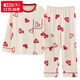 Hongdou (Hodo) Pyjamas für Frauen im Frühjahr und Herbst Pure Cotton Longleved Hosen süßes zweiteiliges Set für Studenten, die im Sommer, Herbst und Winter zu Hause Kleidung GXT9928 m tragen (empfohlen 75-95jin [Jin gleich 0,5 kg])