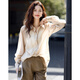 
Demana [Sweet Oxygen Dopamine] Spring and Autumn Breathing Sense Lycel Lapel Shirt Light and Slack Shirt Women's Top