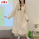 
Yalu Spring and Autumn 2025 new internet celebrity style pajamas for women, cute nightgowns for long-sleeved large-size pregnant women's home clothes can be worn outside 16857 M (recommended weight 80-100 Jin [Jin equals 0.5 kg])