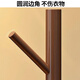 Quanpinwu solid wood rotating clothes rack floor-standing vertical coat rack clothes rack bedroom special clothes drying advanced storage walnut 1