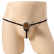 Herren-Tanga sexy transparente Spitzenring Öffnen von Perlen T-Trousser elastischer Taille Hohlhöhle Unterwäsche T-401 Red One Size