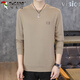 Woodpecker (TUCANO) sweatshirt men's spring and autumn round neck long-sleeved T-shirt men's round neck trendy bottoming shirt clothes men's Khaki XL