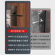 三栖虎家用室内门锁可调节5058免打孔通用型黑色木门不锈钢静音卧 款砂银13548铜舌整整套 3445mm