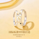 BJYLS999 sterling silver couple rings, a pair of men's and women's high-end adjustable pure silver rings as a birthday gift for your girlfriend, a couple + exquisite gift box