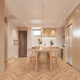 Guangdong Wood Grain Tiles 600x1200 salon nordique chambre carreaux de sol en bois carreaux de sol grande assiette de style crème japonaise BJ12799