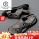 Woodpecker Summer 2025 Sandalias para hombres nuevas comodidad de cuero genuino Suelas gruesas Anti-Slip Comfort Inventual Sandalias Sandalias de suela suave 9923 43 [En el evento]