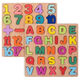 Lettres numériques Panneau de conseil d'administration à la main Punzle d'éducation précoce en bois 2 à 6 ans Journal de puzzle numérique de bébé de 2 à 6 ans [set complet de trois]