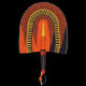 
Roomology African Ghana hand-woven straw woven fan ins color decorative fan bgf-12156