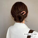 Double Sheng hairpin for women, new style, simple and high-end hairpin, fashionable ball hairpin, versatile hair accessories, coffee color