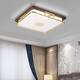 AOFUXIONG NEUE CHINA CHINA DIVE TOOM LAMPE Antike Haushaltsholzkunstlampe Modernes Massivholz Volles Spektrum Augenschutz Deckenlampe 9926-460 Kreis-Vollen-Spektrum Drei Farben