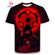 Yamamori Nanshi 2025 short-sleeved Naruto anime series T-shirt 3D printed trendy casual top Uchiha Itachi seal TXU1506 S suitable for 80-90Jin [Jin equals 0.5 kg]