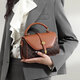 PESASRIE light luxury brand bag women's handbag new women's one-shoulder cross-span bag fashionable printed bag birthday gift plaid brown [National ten warehouses/the next day delivery] [Luxury gift box packaging for girlfriend and wife]