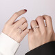 DR Yilu has you platinum couple ring PT950 platinum ring knot proposal Valentine's Day birthday gift for girlfriend All the way with you men's ring