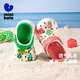 Minibala children's slippers for summer outerwear 2025 new boys and girls slippers for small and medium-sized children, white and red tones