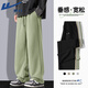 Warrior 2025 Spring and Autumn New Casual Pants Men's Heavyweight Vertical Straight Wide Leg Trousers Men's Loose Sports Trousers