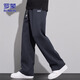 ROMON casual pants men's autumn and winter loose pants men's pants drapey sweatpants men's heavyweight sports pants
