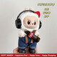 Trendy clothing Labubu Coca-Cola clothes Labubu 1 and 3 generations without disassembling Cola baby clothes overalls earphone set Red headphones + SPORT overalls + red short boots 3 pieces