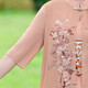 Piercadan Fat Mom Summer Cheongsam Dress Summer Chiffon Skirt Large Size 2025 New Middle-aged Women's Summer Temperament 6628 Lotus Color 6XL Recommended 160-0Jin [Jin equals 0.5 kg]