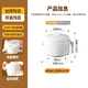 MAXCOOK ceramic stew pot, one person, one pot, earthen pot, double lid stew pot, steaming bowl, stew pot, steamed egg cup, egg custard steaming bowl MCTC3662