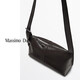Massimo Dutti夏季新品2025女士配件纳帕皮革迷你斜背包06901646 棕色