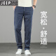 Jeep Spirit Tennis Jeans Jeans Summer delgado y suelto Pantalones rectos 2025 NUEVO SUMMER Seda de seda fría Pantalones de hombres Light Blue 9767 36