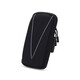 JCZS sports running mobile phone arm bag for men and women outdoor fitness running equipment cycling mobile phone bag wrist cover mobile phone carrier nylon arm bag black