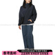 Snow Peak纯色连帽套头休闲长袖夹克外套 男女 海军蓝 M