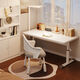 
New appearance computer desk lift desk home study desk small apartment writing desk office standing workbench XZ01 [120*60cm] hand-crank lift-Elegant white