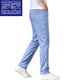 Romon Ultra-Thin Ice Silk Jeans Men's Summer 2025 Nouveau style clair et mince pantalon polyvalent Strucy Stretch Stretch Stretch 9767 Bleu clair + 806 Blue clair offre spéciale 2 pièces 34