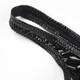 
Sexy gay low waist T-pants tempting and revealing hips light and elastic sexy men's thong bright leather U convex bag single tits black sub-size M