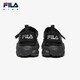 Fila Fila Children's Shoes Sandals 2025 Summer New Men's and Women's Baotou Breathable Velcro Sneakers Black-BK 33