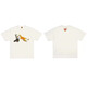Lee Kids Japanese American Trendy Brand Human Dragon Year Limited Limited Men à manches courtes Couple d'été T-shirt Animal Top 3892 Black S