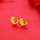 JBV gold Ruyi knot earrings, fashionable and versatile new love earrings 0.01g Ruyi