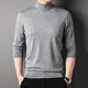 Nosskiss Brand Pure Cashmere Cashmere Sweater Men's Automne and Winter Nouveau pull fine colorant solide Couleur à col roulé à col roulé à col roulé à col roulé Black [Boîte-cadeau] M 170