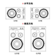 JBL 4312G HiFi fever audio set Professional speaker performance passive recording monitor Home theater speaker amplifier High fidelity passive bookshelf box CD player [High-end version] 4312G wood grain black*2 + Yajun A15 amplifier