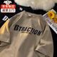 Estilo Yuge Pure Cotton Heavy Camiseta de manga corta para hombres 2025 Summer Deal Brand American Retro Retro Lo suelto de ropa a media manga de ropa a media manga de hombres Brown XL (130-145Jin [Jin equivale a 0.5 kg])