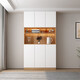 
Sideboard cabinet wall integrated display cabinet modern simple storage cabinet household wine cabinet tea cabinet storage storage cabinet style 12240*40*220 SF Express installation