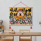 YUsen Yi Wulu Dieu de la richesse Distribution METTER COVER décoration peinture salon salle à manger suspendue peinture de chambre murale Murale horizontale 9756 Wulu Dieu de la richesse G 50 cm * 40 cm Redwood Rosewood suspendu + hauteur