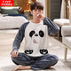 Pajama de gato Pajamas Autumnia y invierno Flanel Flanel Estudiante de dibujos animados de alumnos