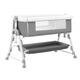 BOE [Flagon officiel] Occ Multifonction Berceau pliable pour bébé amovible Portable Baby Cradle Bed 1 Gray + Mosquito Net + Matelas + Panier de rangement + table de couches
